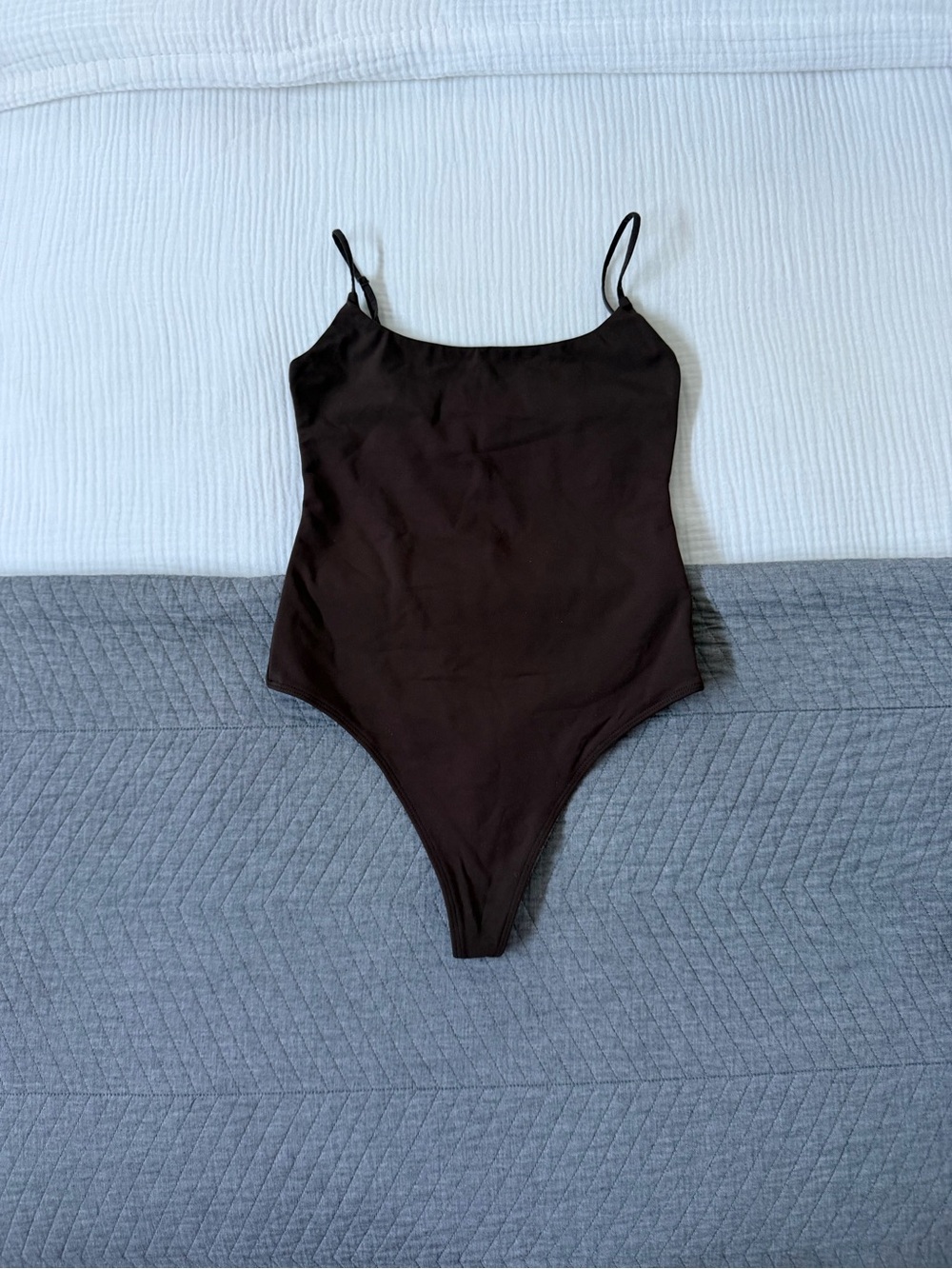 Aritzia Brown Contour Bodysuit